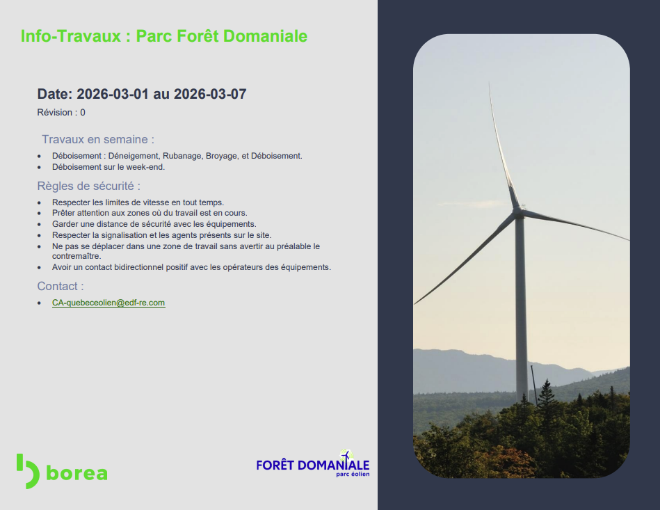 Info-Travaux du 1er au 7 mars 2026